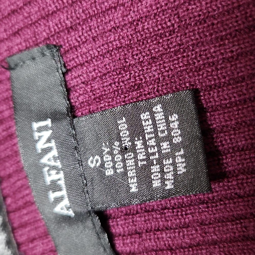 Alfani Purple Cardigan with Black Trim - Picture 4 of 8